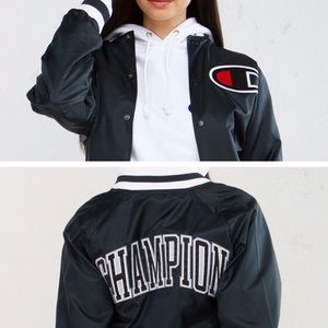 ❗️SOLD❗️Champion Victory Black Bomber Jacket